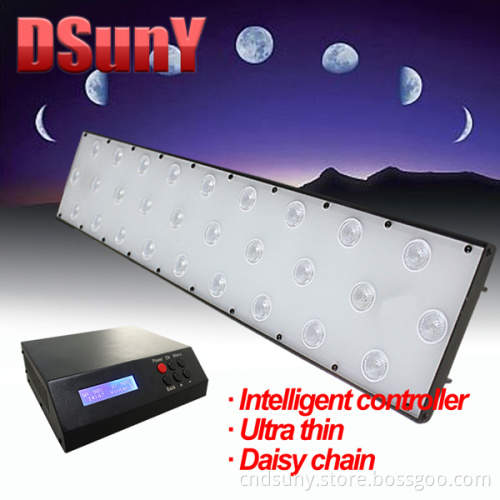 Programmable 24inch LED Aquarium Light for Fish with Living Rock, No Fan Noise, Sunrise/Sunset/Lunar